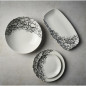 Assiettes rondes Churchill Kintsugi Accents Quartz Black Evolve 260mm (Lot de 12)