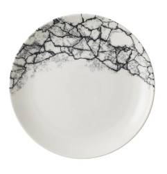 Assiettes rondes Churchill Kintsugi Accents Quartz Black Evolve 217mm (Lot de 12)