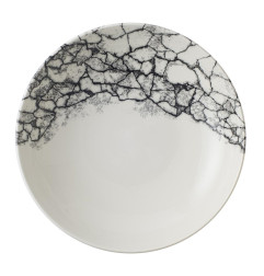 Assiettes coupes rondes Churchill Kintsugi Accents Quartz Black Evolve 248mm (Lot de 12)