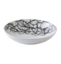 Assiettes coupe ronde Churchill Kintsugi Accents Quartz Black Evolve 182mm (Lot de 12)