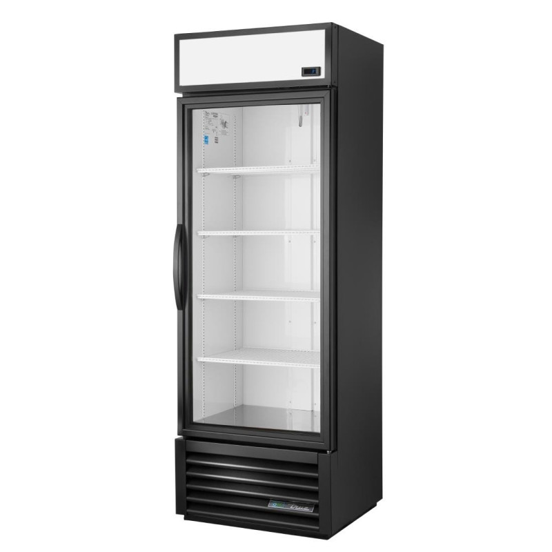 Vitrine positive libre service 1 porte True 538L noire GDM-19T-HC~TSL01