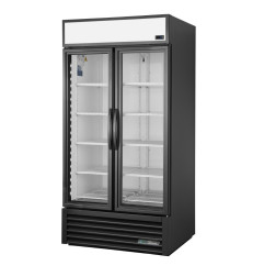Vitrine positive libre service 2 portes True 991L noire GDM-35-HC~TSL01
