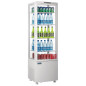 Vitrine réfrigérée porte incurvée économe en énergie Polar série C blanche 235L