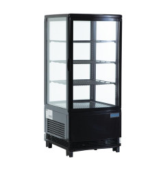 Vitrine réfrigérée économe en énergie Polar série C noire 68L