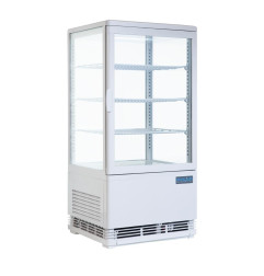 Vitrine réfrigérée économe en énergie Polar série C blanche 68L