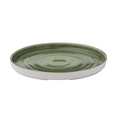 Assiettes avec rebord Churchill Stonecast Patina Green 210mm (Lot de 6)