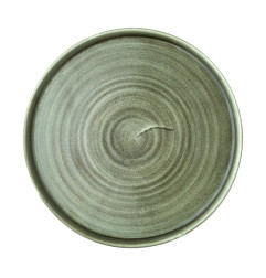 Assiettes avec rebord Churchill Stonecast Patina Green 260mm (Lot de 6)