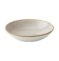 Assiettes coupes rondes Churchill Stonecast Raw Grey 184mm (Lot de 12)