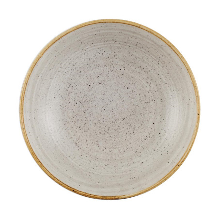 Assiettes coupes rondes Churchill Stonecast Raw Grey 184mm (Lot de 12)