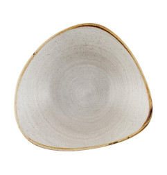 Bols triangulaires Churchill Stonecast Raw Lotus Grey 178mm (Lot de 12)