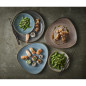 Assiettes coupes rondes Churchill Stonecast Raw Teal 182mm (Lot de 12)