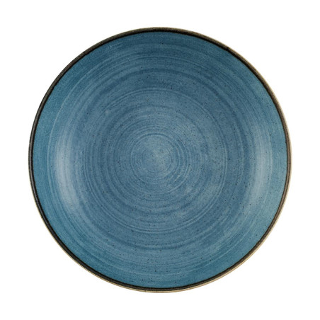 Assiettes coupes rondes Churchill Stonecast Raw Evolve Teal 248mm (Lot de 12)
