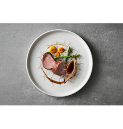 Assiettes avec rebord Churchill Studio Prints Kintsugi Agate Grey 220mm (Lot de 6)