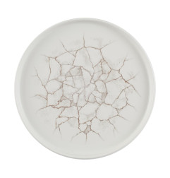 Assiettes avec rebord Churchill Studio Prints Kintsugi Agate Grey 260mm (Lot de 6)