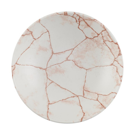 Assiettes coupes rondes Churchill Studio Prints Kintsugi Evolve Coral 184mm (Lot de 12)