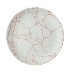 Assiettes rondes Churchill Studio Prints Kintsugi Evolve Coral 220mm (Lot de 12)