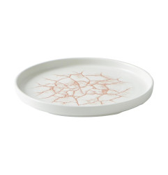 Assiettes avec rebord Churchill Studio Prints Kintsugi Coral 220mm (Lot de 6)