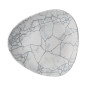 Assiettes triangulaires Churchill Studio Prints Kintsugi Pearl Lotus Grey 254mm (Lot de 12)