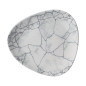 Assiettes triangulaires Churchill Studio Prints Kintsugi Pearl Lotus Grey 228mm (Lot de 12)