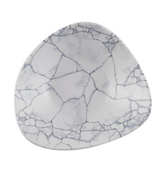 Bols triangulaires Churchill Studio Prints Kintsugi Pearl Lotus Grey 228mm (Lot de 12)