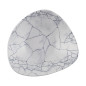 Bols triangulaires Churchill Studio Prints Kintsugi Pearl Lotus Grey 228mm (Lot de 12)