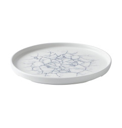 Assiettes avec rebord Churchill Studio Prints Kintsugi Pearl Grey 260mm (Lot de 6)