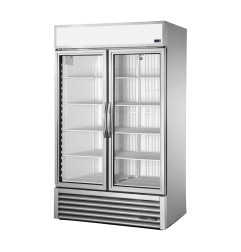 Vitrine réfrigérée négative libre service 2 portes True GDM-43F-HC~TSL01 ALU