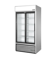 Vitrine positive libre service 2 portes coulissantes True GDM-33-HC-LD ALU