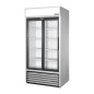 Vitrine positive libre service 2 portes coulissantes True GDM-33-HC-LD ALU