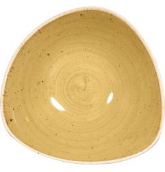 Bols triangulaires Churchill Stonecast Mustard 185mm (Lot de 12)