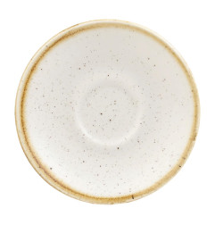 Soucoupes pour tasses à espresso Churchill  Stonecast Barley White 118mm (Lot de 12)