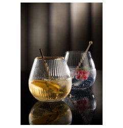 Verres à gin sans pied bord doré Hayworth Utopia 650 ml (lot de 6)
