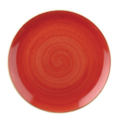 Assiettes rondes Churchill Stonecast Berry Red 260mm (Lot de 12)
