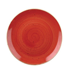 Assiettes coupes rondes Churchill Stonecast Berry Red 248mm (Lot de 12)