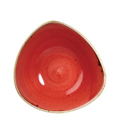 Bols triangulaires Churchill Stonecast Berry Red 235mm (Lot de 12)