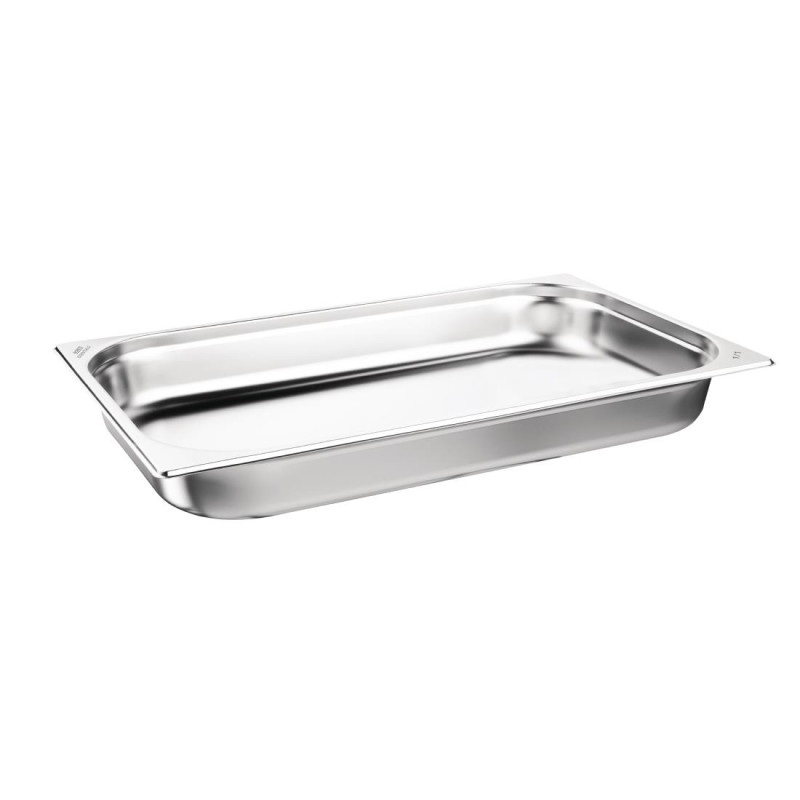Bacs GN 1/1 inox 65mm Nisbets Essentials (lot de 3)