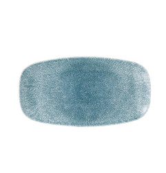 Assiettes oblongues Churchill Studio Prints Raku Oblong 355mm Topaz Blue (Lot de 6)