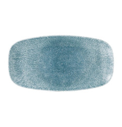 Assiettes oblongues Churchill Studio Prints Raku Oblong Topaz Blue 298mm (Lot de 12)