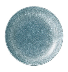 Assiettes coupe ronde Churchill Studio Prints Raku Topaz Blue 182mm (Lot de 12)