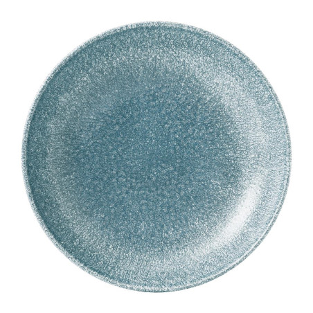 Assiettes coupe ronde Churchill Studio Prints Raku Topaz Blue 182mm (Lot de 12)
