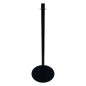 Poteau d'accueil noir tête plate Bolero