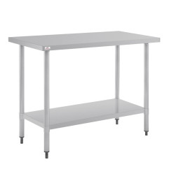 Table inox Nisbets Essentials 120 x 60 cm