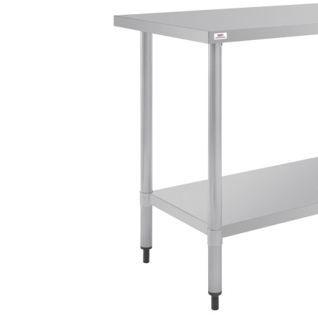 Table inox Nisbets Essentials 120 x 60 cm