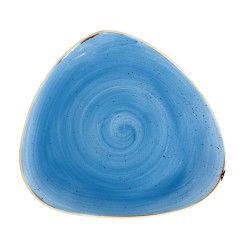 Assiettes triangulaires Churchill Stonecast Cornflower Blue 311mm (Lot de 6)