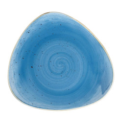 Assiettes triangulaires Churchill Stonecast Cornflower Blue 197mm (Lot de 12)
