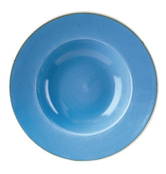 Bols à bord large Churchill Stonecast Cornflower Blue 277mm (Lot de 12)