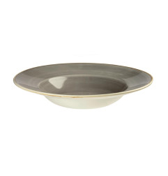Bols à bord large Churchill Stonecast Peppercorn Grey 240mm (Lot de 12)