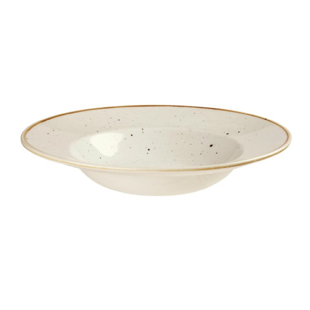 Bols à bord large Churchill Stonecast Barley White 280mm (Lot de 12)