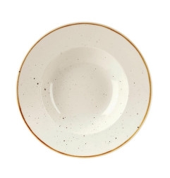 Bols à bord large Churchill Stonecast Barley White 240mm (Lot de 12)