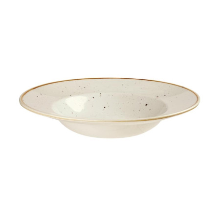 Bols à bord large Churchill Stonecast Barley White 240mm (Lot de 12)